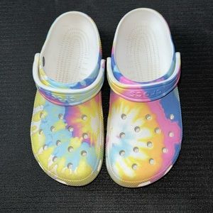 Tie-dye Crocs
